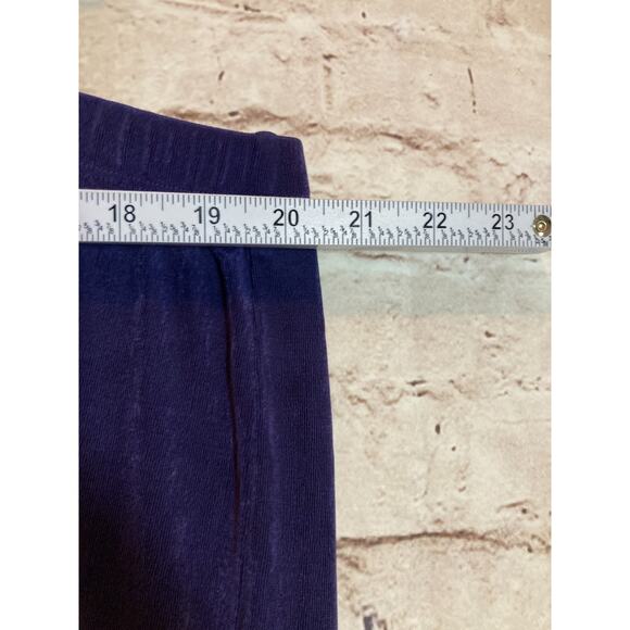 Chico's Slinky Pants Womens XXL Acetate Deep Purple Elastic Waist Ultra Stretch - Picture 8 of 15